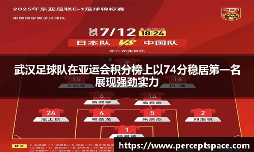 武汉足球队在亚运会积分榜上以74分稳居第一名展现强劲实力